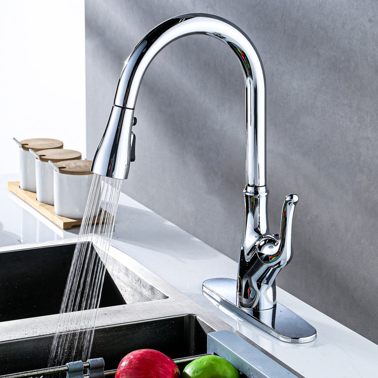 Clovis Goods Pull Down Touchless Kitchen Faucet & Reviews Wayfair